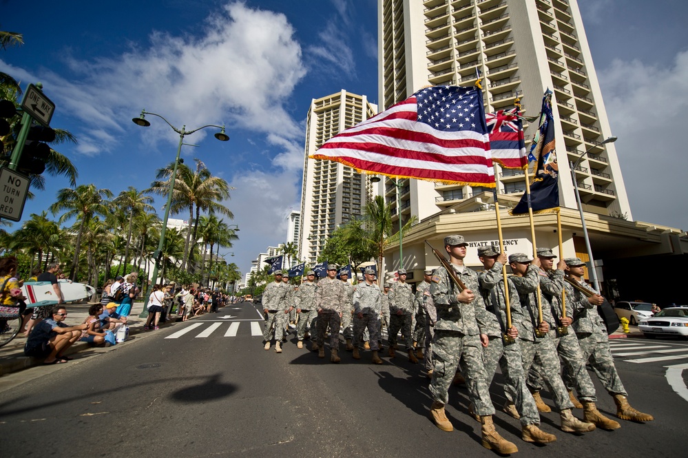 Congressional Gold Medal recipients honored for their service with a parade.