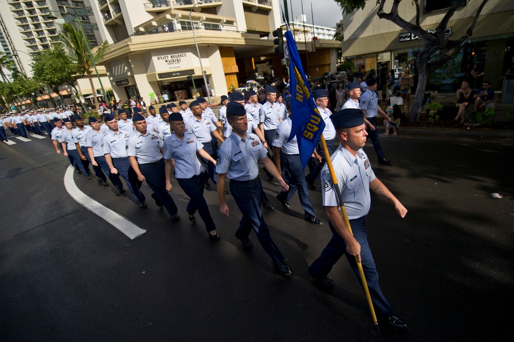 Congressional Gold Medal recipients honored for their service with a parade.