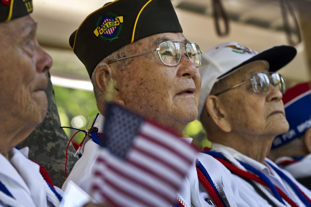 Congressional Gold Medal recipients honored for their service with a parade.