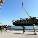 Riverine Squadron Two detachment from Little Creek, Va., launches two Riverine Command Boats after a move to Bahrain.