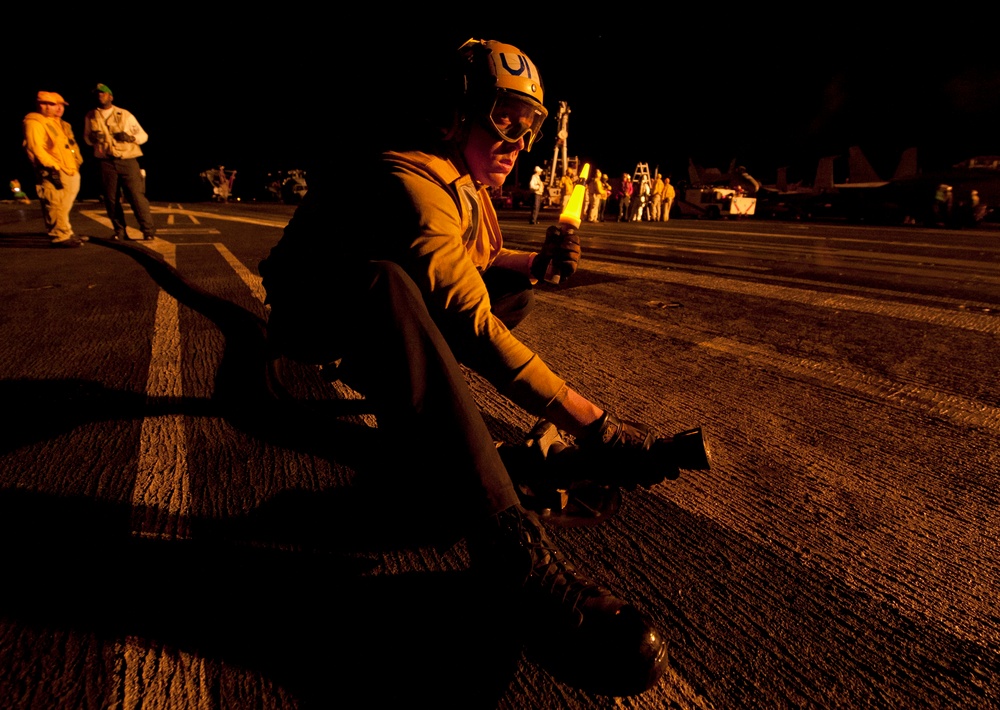 USS Carl Vinson action