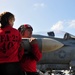 USS Carl Vinson flight deck action