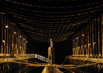 HMCS Victoria undergoes deperming treatment