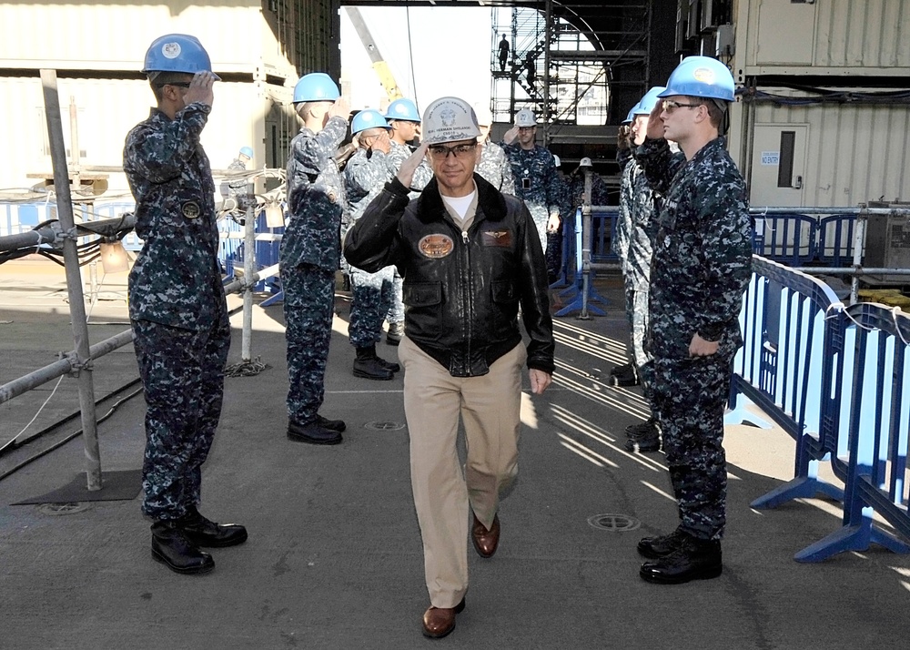 Rear Adm. Shelanski visits USS Harry S. Truman