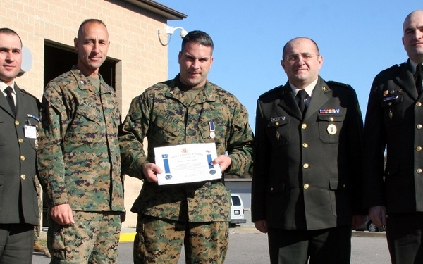 Marine Corps Major recognized for his support of a Republic of Georgia brigade during OEF