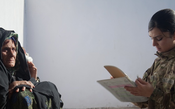 Soldiers visit Zhari District Center outside Forward Operating Base Pasab