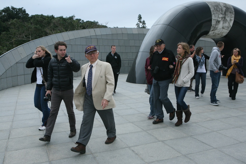 American WWII veterans visit Peace Prayer Park