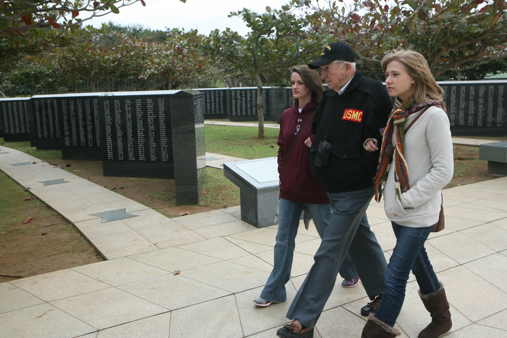 American WWII veterans visit Peace Prayer Park