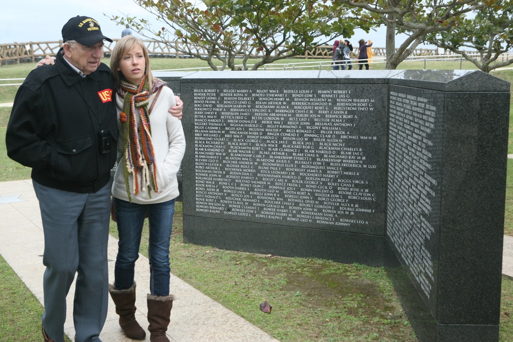 American WWII veterans visit Peace Prayer Park