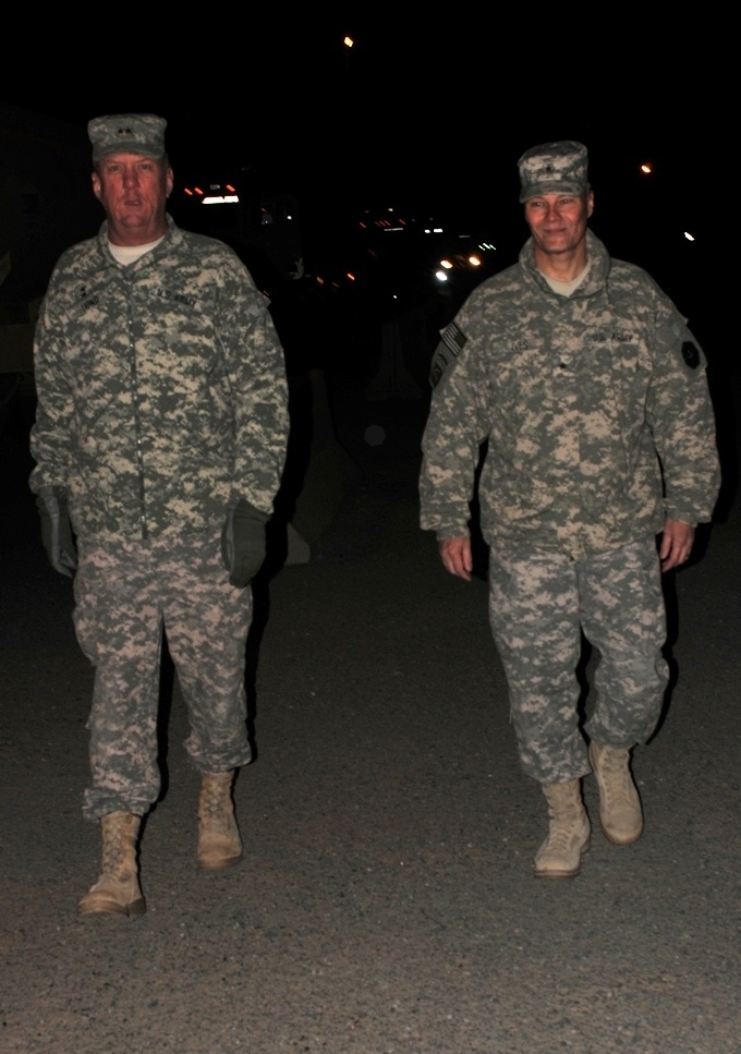 Trooping the line