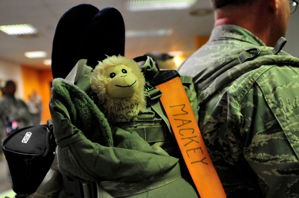 The flight home from Iraq