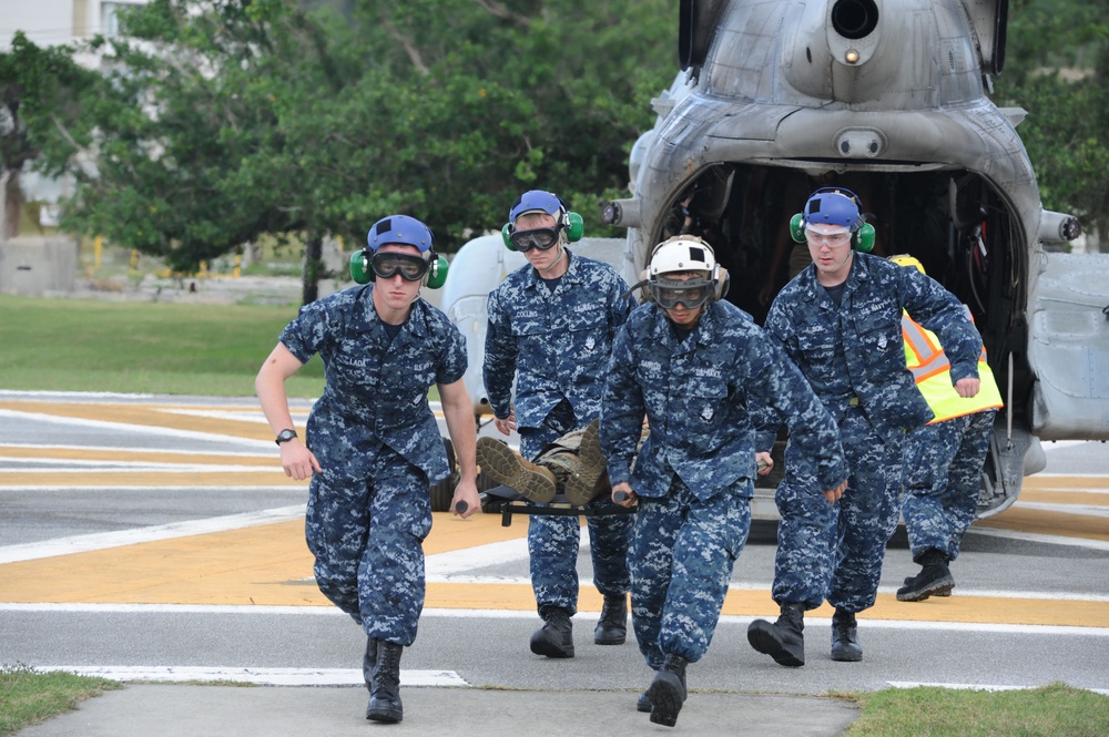 US Naval Hospital Okinawa contingency response exercise