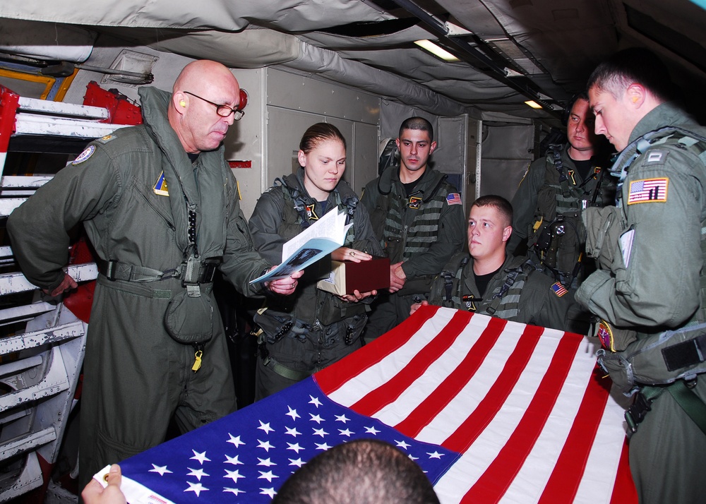 World War II veteran's aerial burial at sea