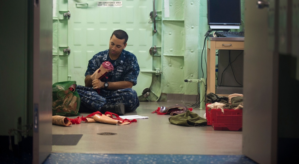 USS New Orleans sailors' community outreach in Cambodia
