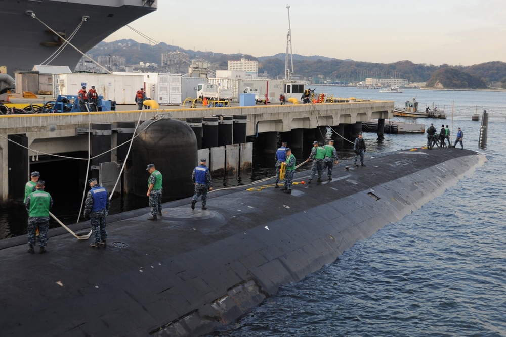 USS North Carolina arrives at Fleet Activities Yokosuka