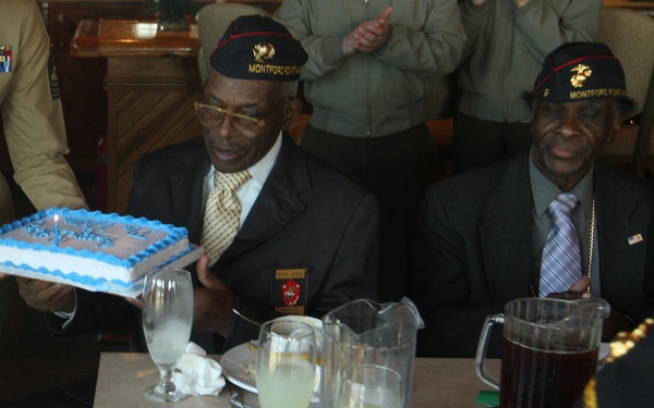 Living legends: Montford Point Marines visit depot