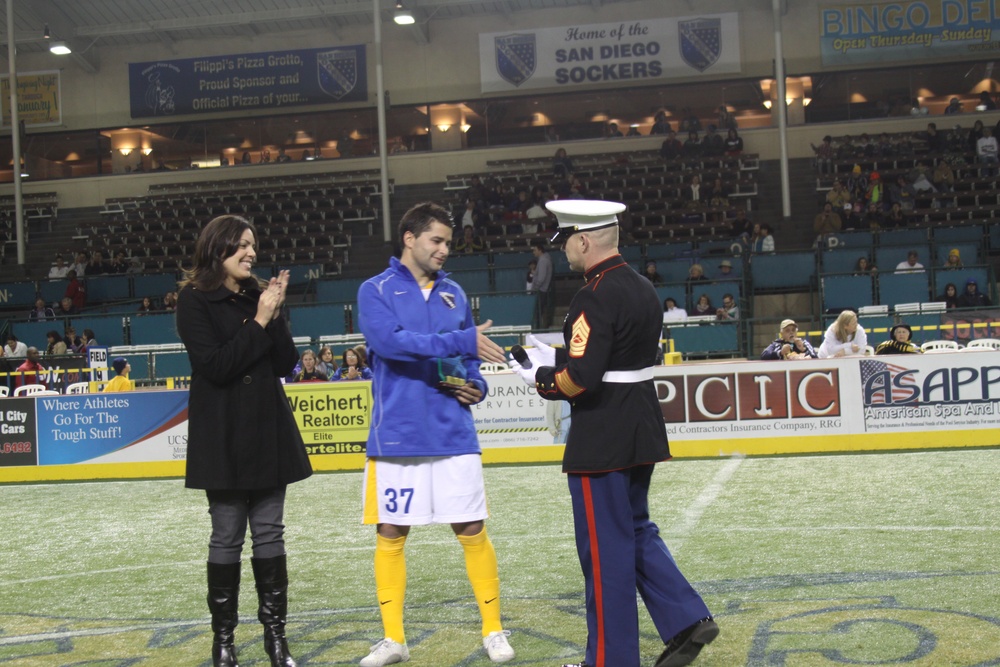 SD Sockers hosts Military Appreciation Night