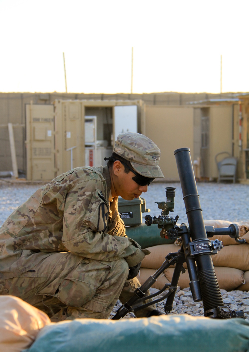 FOB Khenjakak mortar team