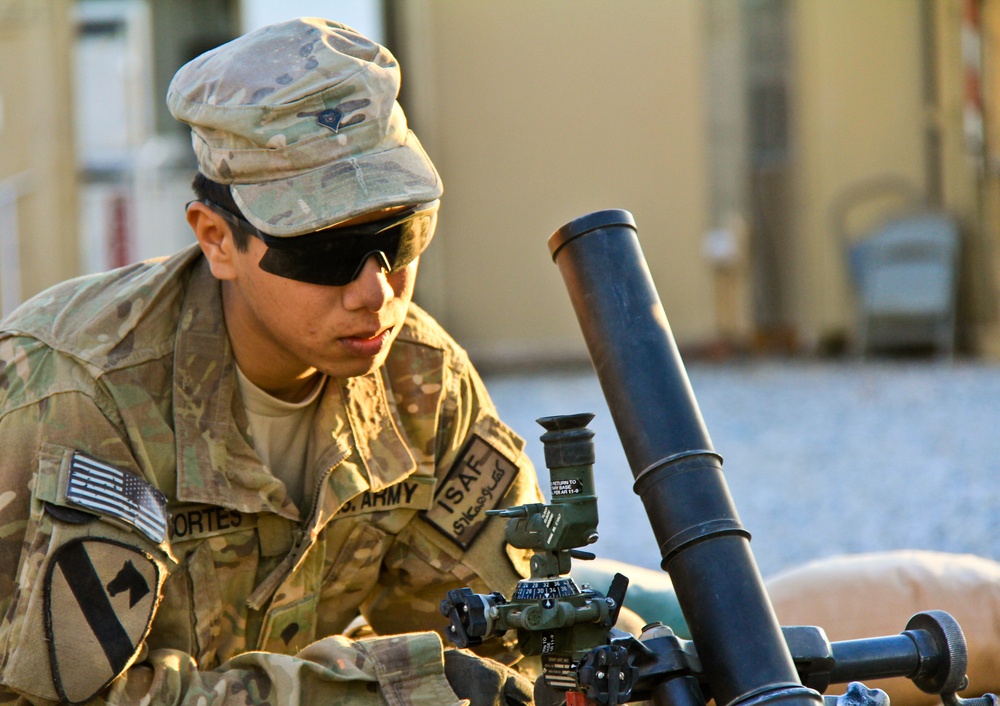 FOB Khenjakak mortar team