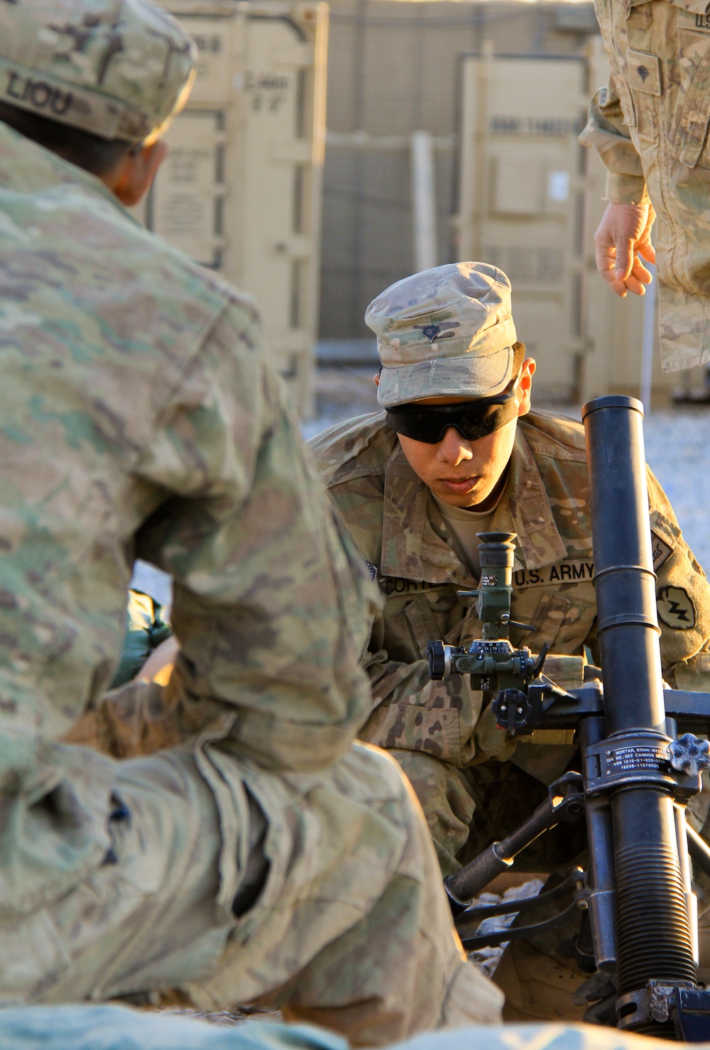 FOB Khenjakak mortar team