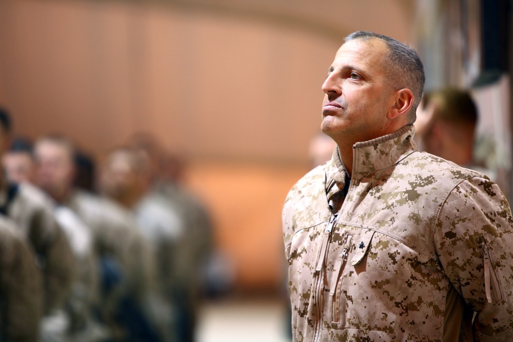 Marine generals tour Camp Dwyer, visit Marines and sailors during Christmas