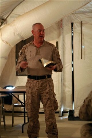 ‘You always wish you could do more:’ Chaplain brings cheer to Marines in Helmand province during holiday season