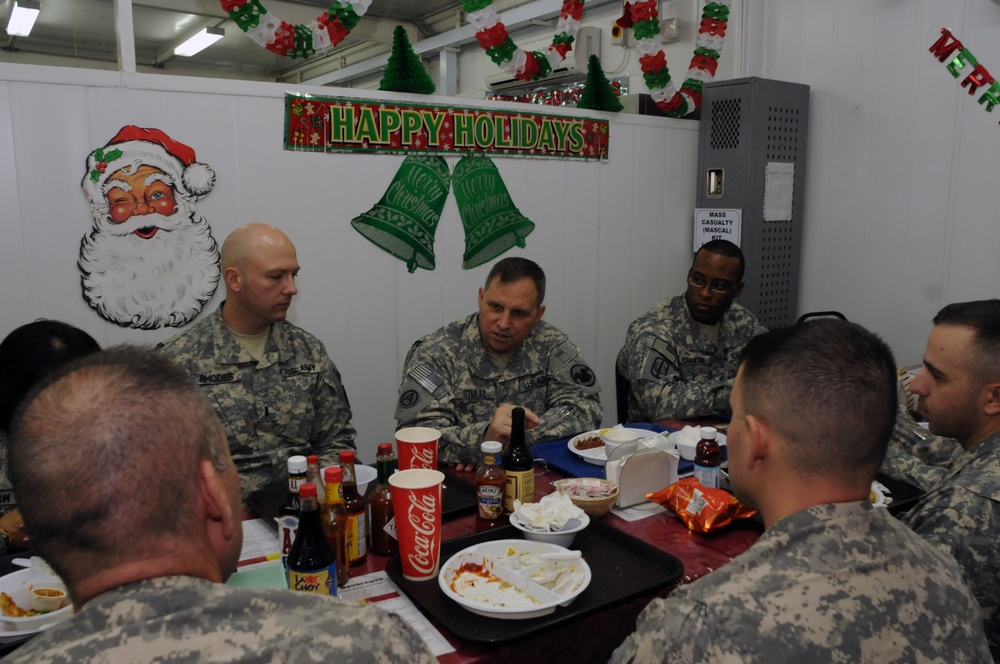 Army Reserve leadership visits troops