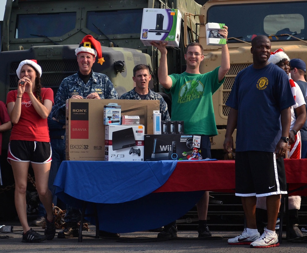 USS Whidbey Island holiday gift exchange