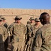 Command Sgt. Maj. Lambert meets with soldiers on Christmas