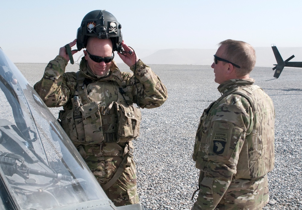 Col. Chuck Webster dons his protective gear