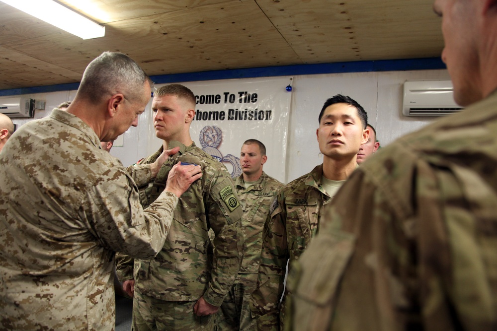 ISAF commander visits soldiers in Balkh