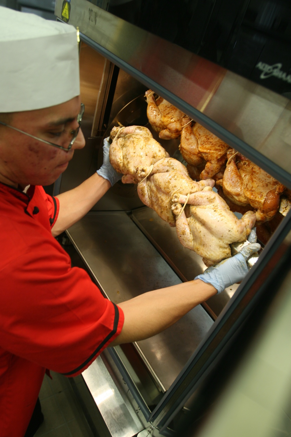 Kinser swivels in new menu item; Oki Rotisserie Chicken rotates into Kinser Mess Hall