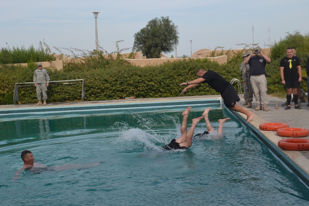 Diving for coins