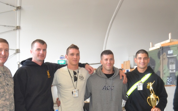 Group photo for first place