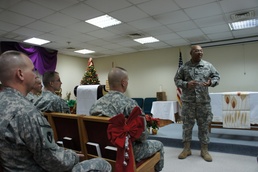 Chaplain Maj. Gen. Donald Rutherford visits Red Bulls