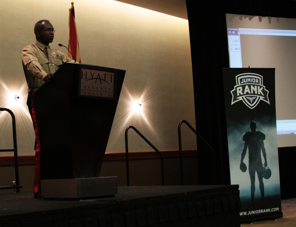 Marines and Junior Rank welcome Semper Fidelis All-American Bowl players to Phoenix