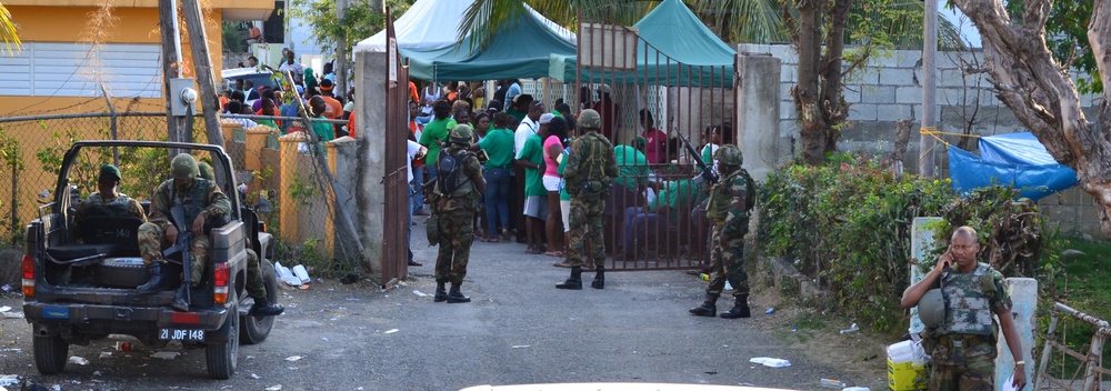 Entry to Vote Secured by Jamaican military