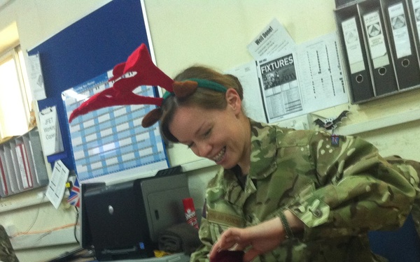 Airmen, fellow Kandahar partners receive holiday stockings