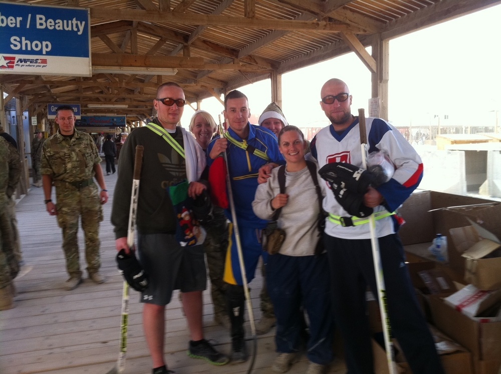 Airmen, fellow Kandahar partners receive holiday stockings Airmen, fellow Kandahar partners receive holiday stockings