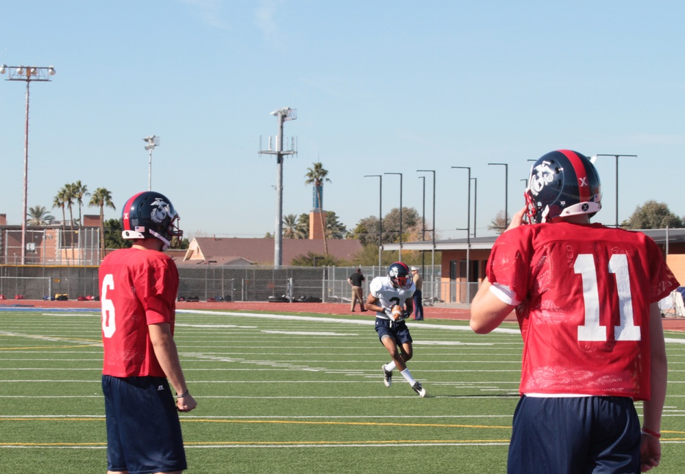 Semper Fidelis All-American Bowl players learn to work with new teammates
