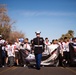 Marines, Semper Fidelis Bowl athletes at the Fiesta Bowl Parade