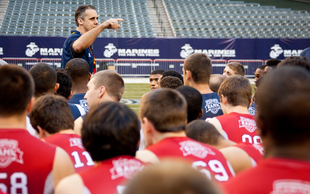 High school juniors compete to be among the best at the USMC Proving Ground Combine
