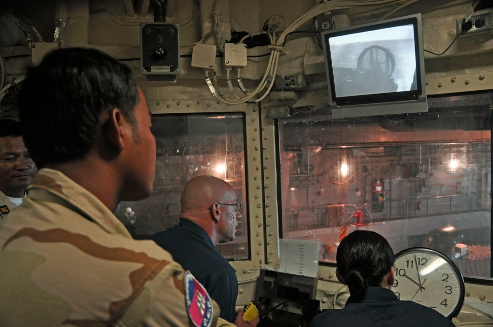 DVIDS - Images - USS New Orleans Man Overboard operations [Image 1 of 4]