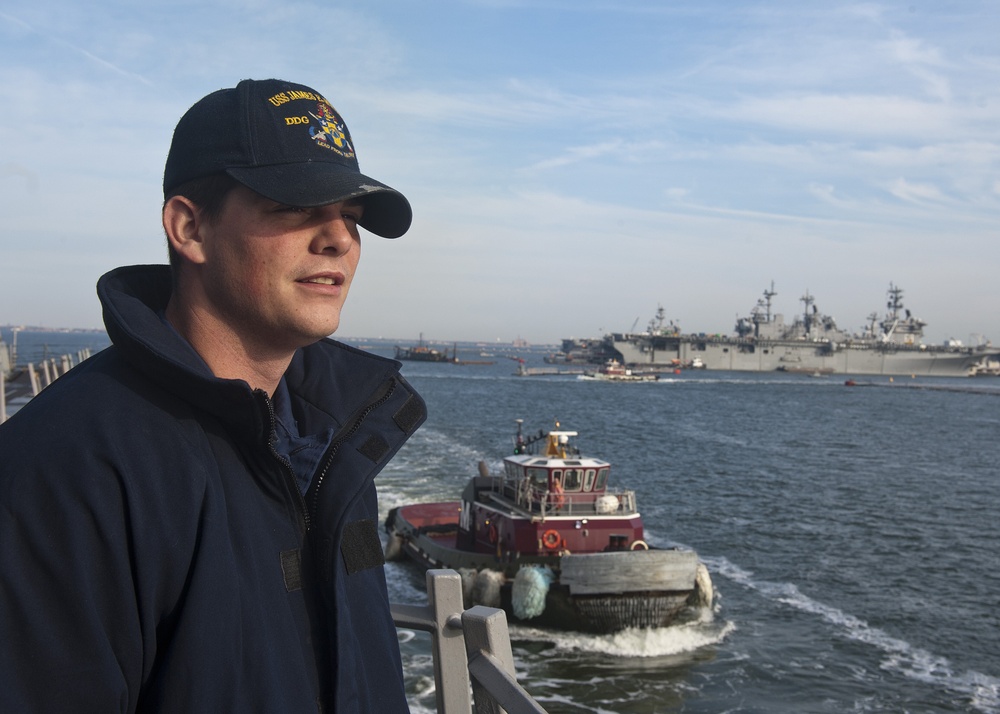 USS James E. Williams returns to homeport