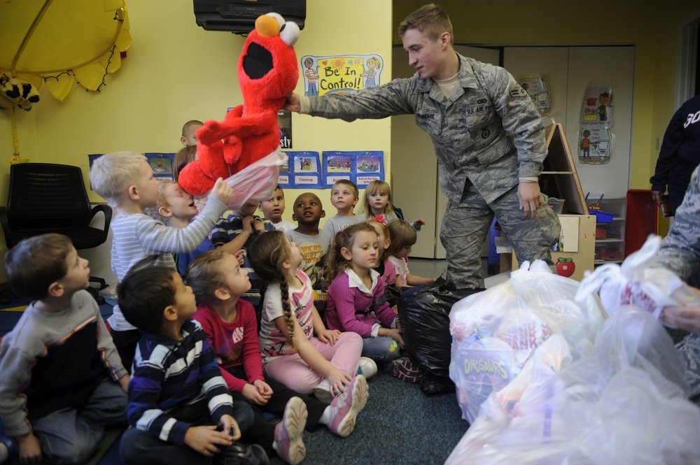 Security forces airmen at Fairchild show their giving spirit