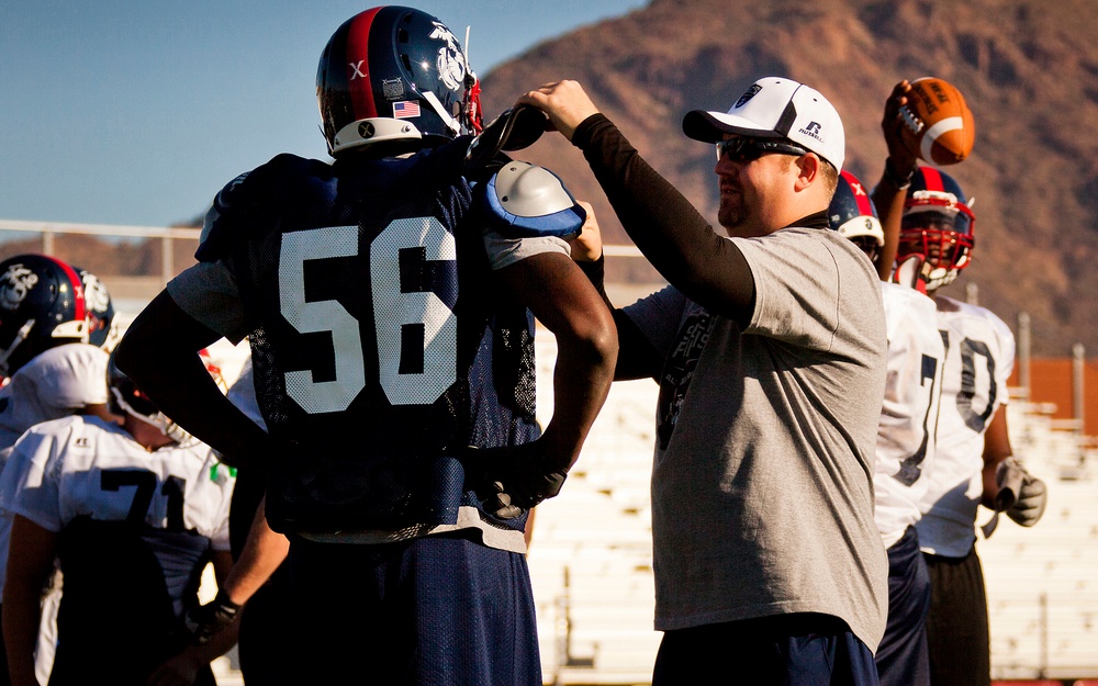 All-American football player learns love of game, core values from Marine father