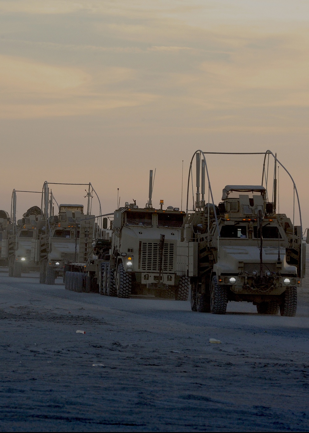 Convoys head to Camp Buehring, Kuwait