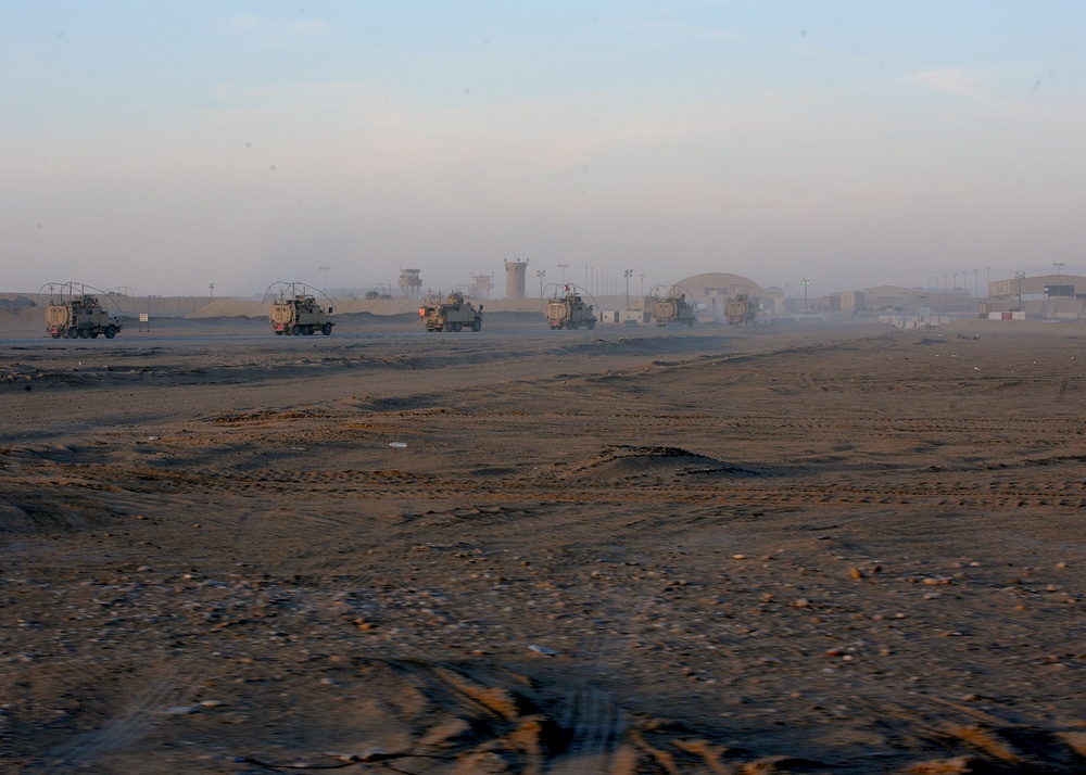 Convoys head to Camp Buehring, Kuwait