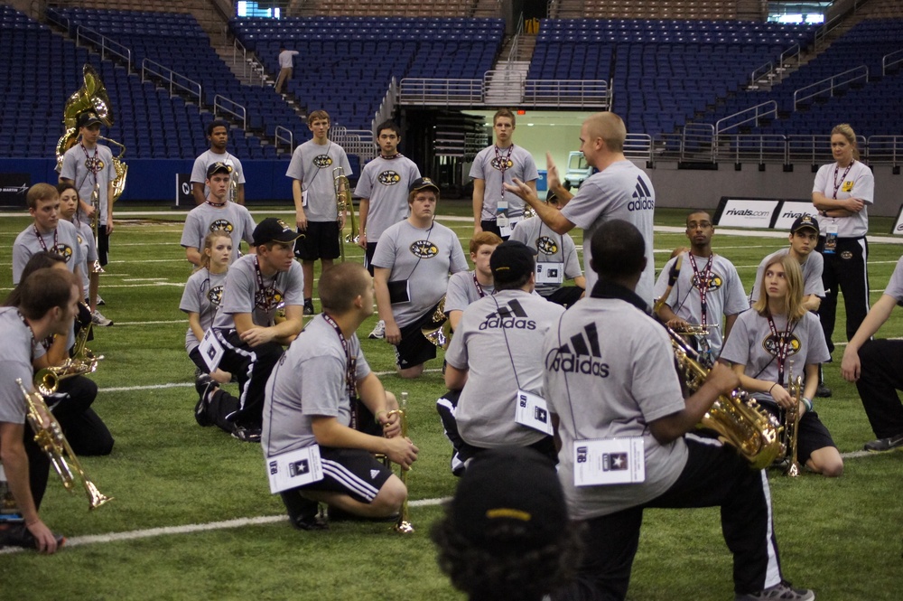 US Army AAB band practice session