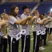 AAB band members practice for game